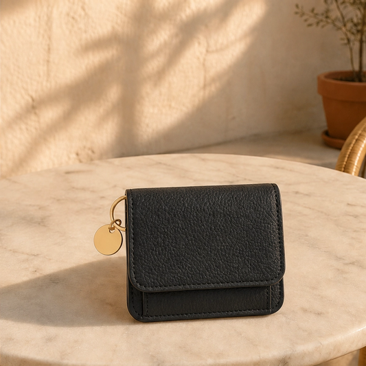 Folden™ – Slim Tri-Fold Wallet with Zip Coin Pocket & Keychain + 50% OFF