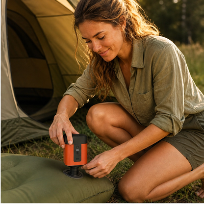 Zephr – Cordless Rechargeable Mini Air Pump with LED Light – Inflates & Deflates +50% OFF