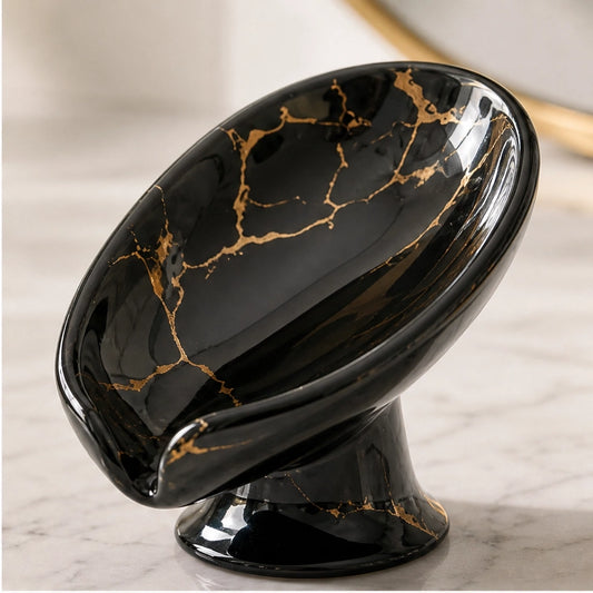 Brookleaf – Self-Draining Ceramic Leaf Soap Dish + 50% OFF
