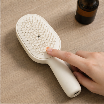 Dewelle™ – Spray, Massage & Detangle 3-in-1 Electric Hair Brush + 50% OFF
