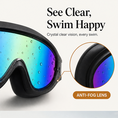 Otterly – Anti-Fog Kids Swim Goggles Set with Built-In Ear Plugs & UV Lenses + 50% OFF