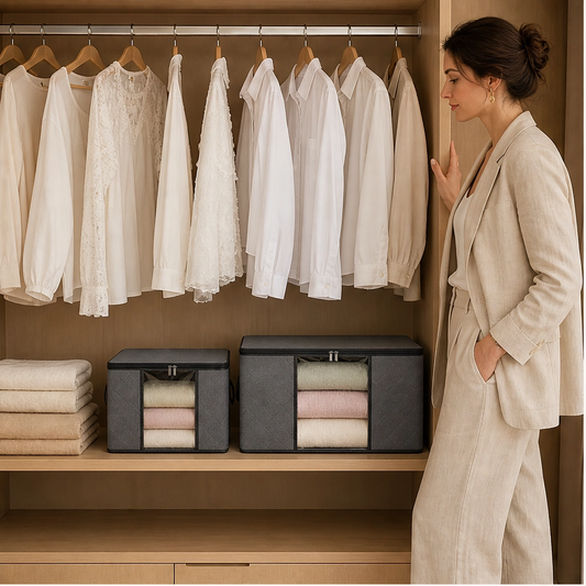 Stowden – Large Capacity Quilt & Clothes Storage Bag with Clear Window + 50% OFF