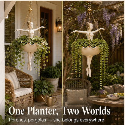 Plievine – Ballet Dancer Hanging Planter for Garden, Patio & Balcony + 50% OFF