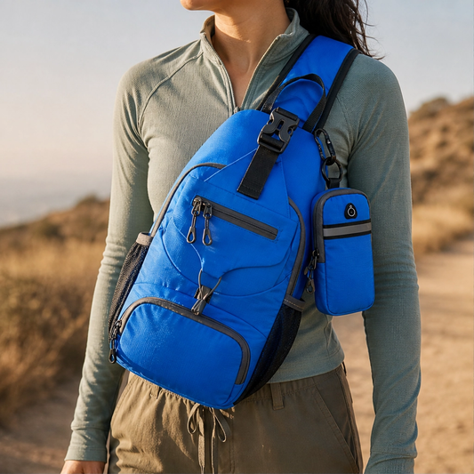 Crestpack™ – Packable Crossbody Sling Bag with Side Pockets for Hiking & Travel + 50% OFF