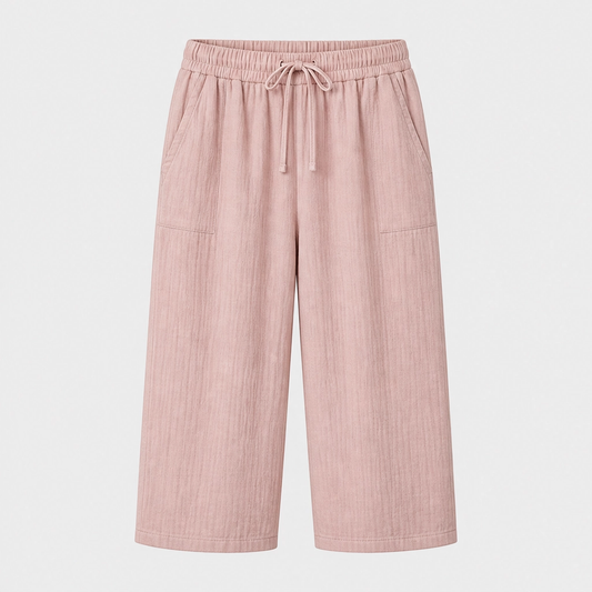 Marleigh™ – Breathable Linen-Blend Wide-Leg Summer Shorts with Adjustable Waist & Deep Pockets +50% OFF