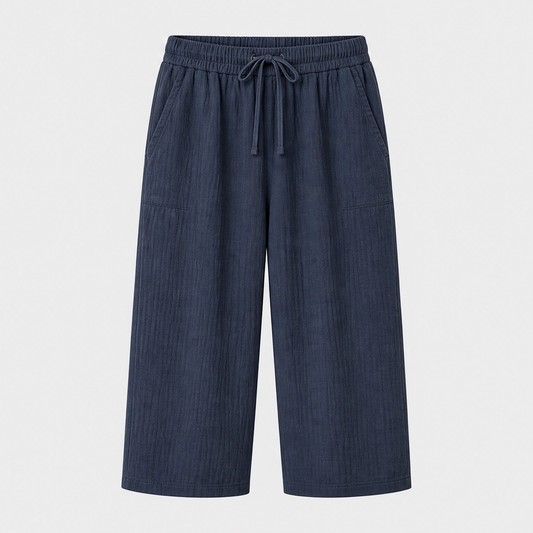 Marleigh™ – Breathable Linen-Blend Wide-Leg Summer Shorts with Adjustable Waist & Deep Pockets +50% OFF