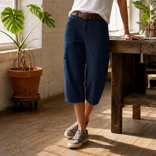 Wilo™ – Relaxed Casual Cargo Capris with Deep Utility Pockets & Breathable Fabric + 50% OFF