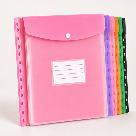 Stowren™ – Side-Opening A4 Binder Pockets with Snap Closure + 50% OFF