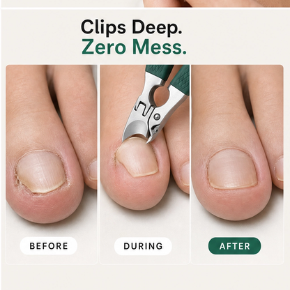 Talonix™ – Wide-Jaw Beveled Clippers for Thick & Ingrown Nails | Anti-Splash, Long Grip +Buy 1 Get 1 FREE