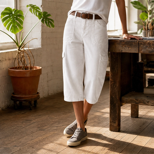 Wilo™ – Relaxed Casual Cargo Capris with Deep Utility Pockets & Breathable Fabric + 50% OFF