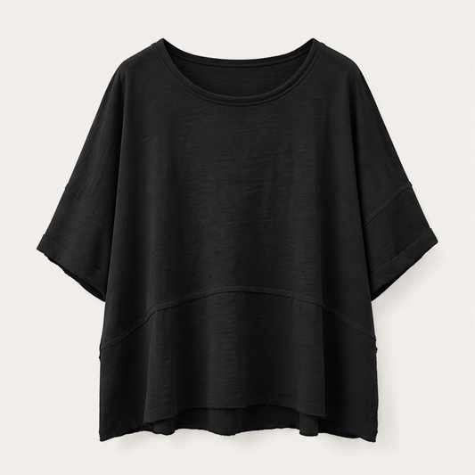 Velora™  – Flare-Sleeve Loose Crewneck Summer Top + 50% OFF