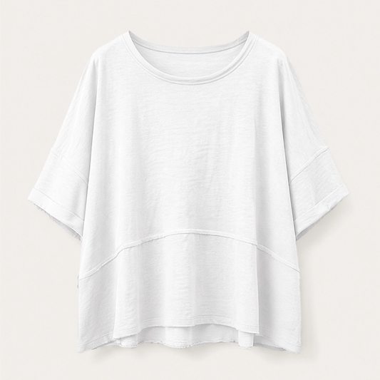 Velora™  – Flare-Sleeve Loose Crewneck Summer Top + 50% OFF