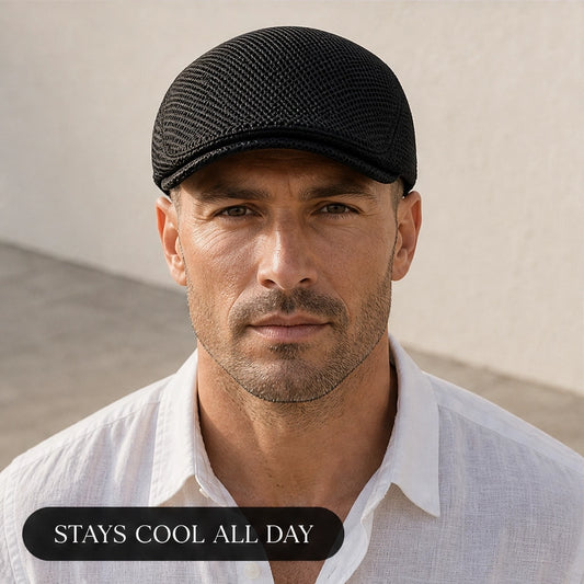 Brimson™ – Breathable Mesh Flat Cap with Adjustable Fit +50% OFF
