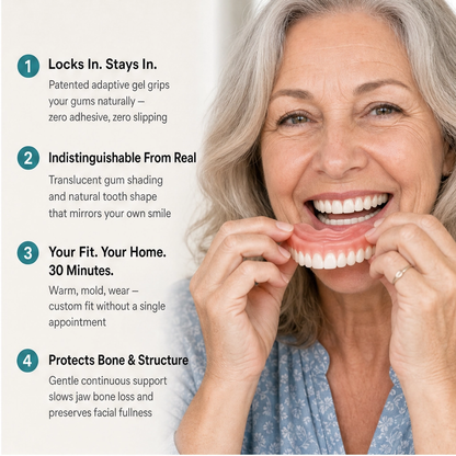 Smilora™ – Custom-Fit At-Home Cosmetic Dentures, Remoldable Natural-Look Fit + 50% OFF