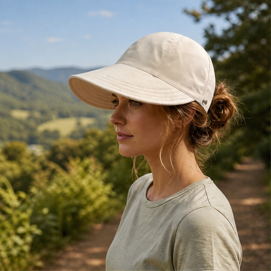 Brimvale – UPF 50+ Structured Sun Hat with Ponytail Opening + 50% OFF