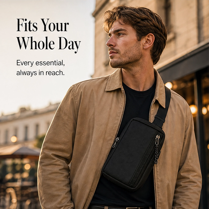 Strade™ – Minimalist Water-Resistant Crossbody Sling Bag for Men + 50% OFF