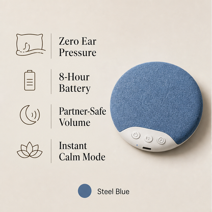 Lullow – Non-In-Ear Under-Pillow Sleep Speaker with White Noise & Auto-Off Timer + 50% OFF