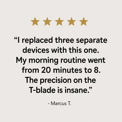 Edgecrest™ – 3-in-1 Beard, Shaver & Nose Trimmer Set with LED Battery Display + 50% OFF