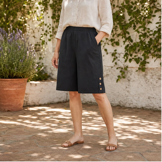 Lilära™ – Elastic-Waist Comfort Capri Pants + 50% OFF