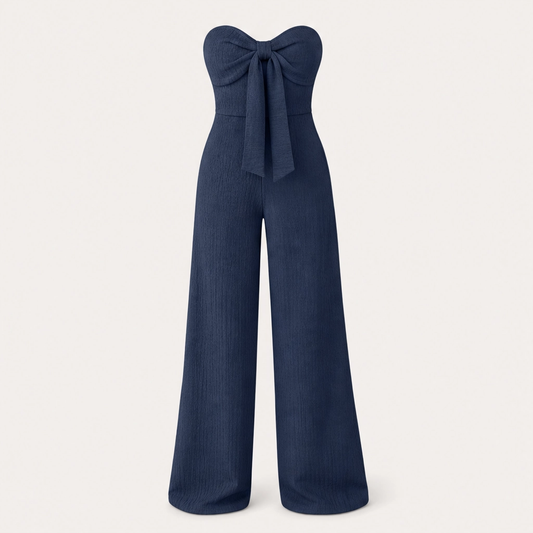 Rivela™ – High-Waisted Bustier Wide-Leg Strapless Jumpsuit + 50% OFF