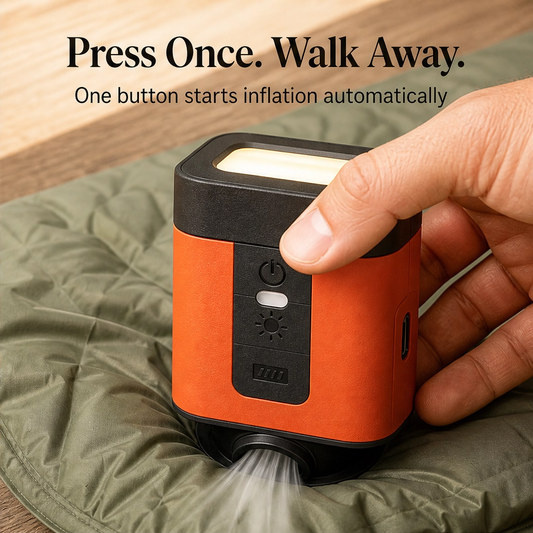 Bellow™ – Cordless Rechargeable Mini Air Pump with LED Light – Inflates & Deflates +50% OFF