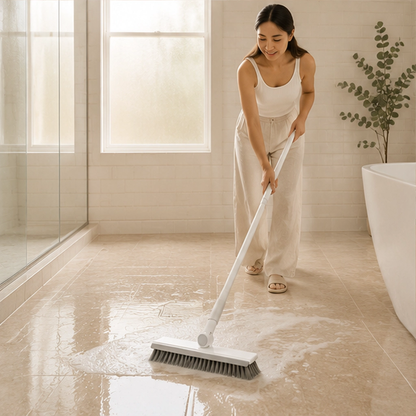 Glidewell™ – 2-in-1 Scrub & Squeegee Brush with Long Swivel Handle + 50% OFF
