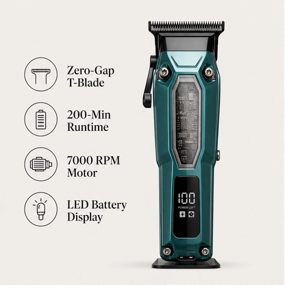 Hone™ – Cordless T-Blade Trimmer with LED Display & 120-Min Runtime + 50% OFF