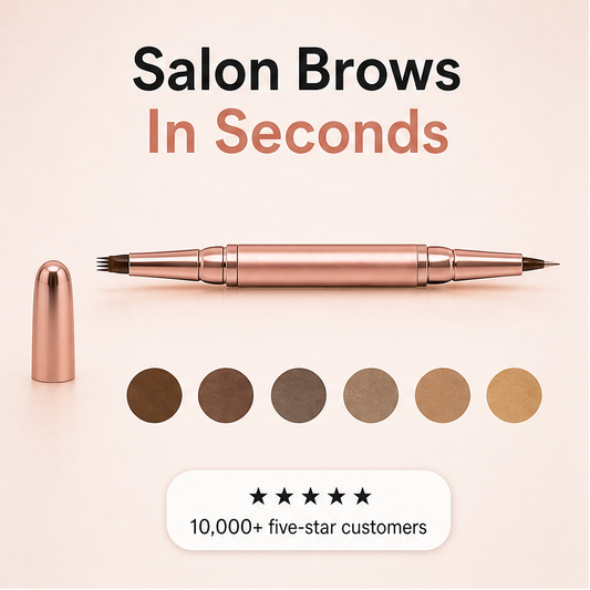 Browvelle – 4-Prong Micro-Fork Tip Waterproof Eyebrow Pencil + 1+1 FREE features