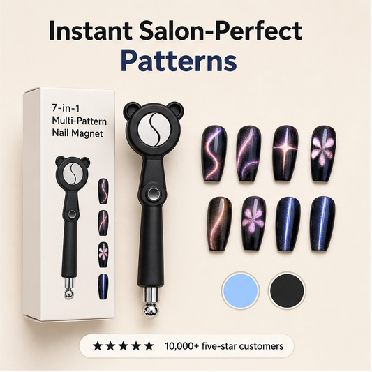 Purrline – 7-in-1 Pattern Magnet Wand for Salon Cat-Eye Nails + BUY 1 + PICK 1 FREE COLOR features