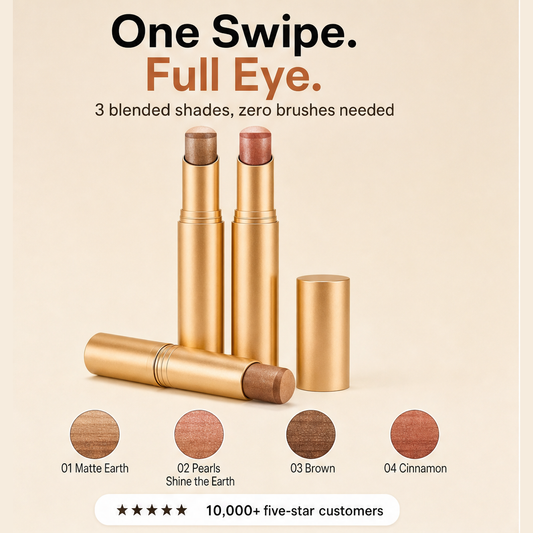 Gliaux – 3-in-1 Blendable Twist-Up Eyeshadow Stick + BUY 1 + PICK 1 FREE COLOR features