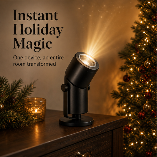 Hearthglow – 360° Rotating 10-Pattern HD Christmas Light Projector + 50% OFF features