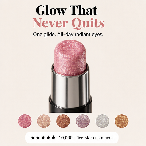 Glimmora – One-Swipe Shimmer Jelly Eyeshadow Stick features