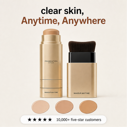 Glowrick – 2-in-1 Buildable Coverage Foundation Stick with Brush + BUY 1 + PICK 1 FREE COLOR features
