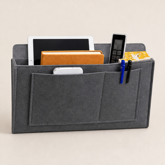 Sidenest – No-Tool Slide-In Bedside Storage Organizer + 50% OFF Dark Grey