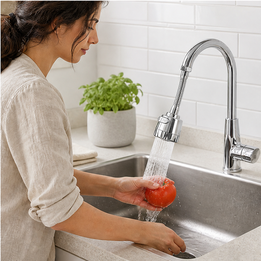 Flowarc – 720° Rotating Splash-Proof Pressure Boost Faucet Nozzle + 50% OFF lifestyle