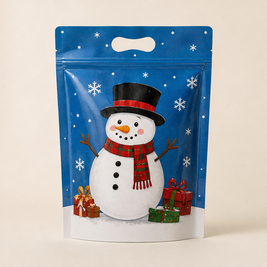 Yulehaven – Self-Standing Double-Zip Christmas Treat Bags + 50% OFF Blue
