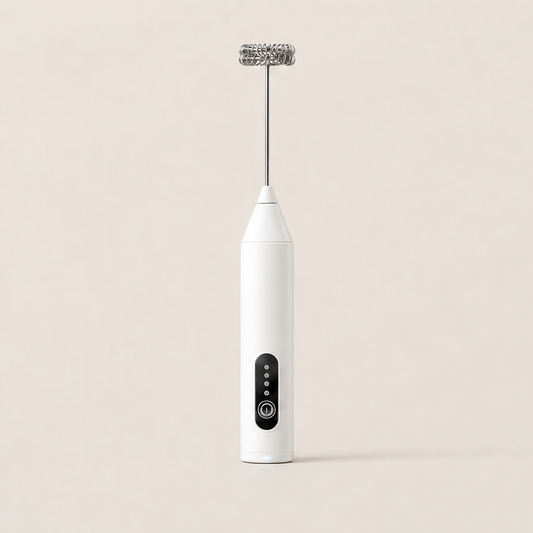Frothwick – 3-Speed Rechargeable Milk Frother &amp; Drink Mixer + 50% OFF White