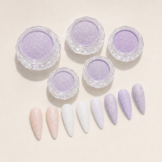 Sugarlume – Pastel Sugar-Coated Nail Glitter Set + BUY 1 + PICK 1 FREE COLOR Lavender