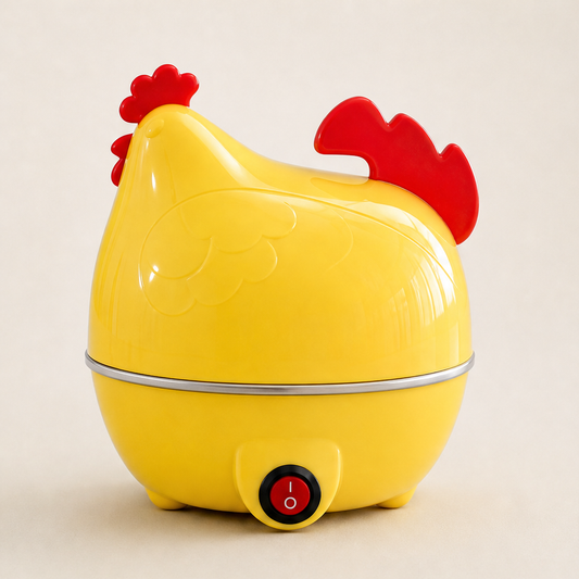 Henbrook – 7-Egg Capacity Auto Shut-Off Electric Egg Cooker + 50% OFF Yellow