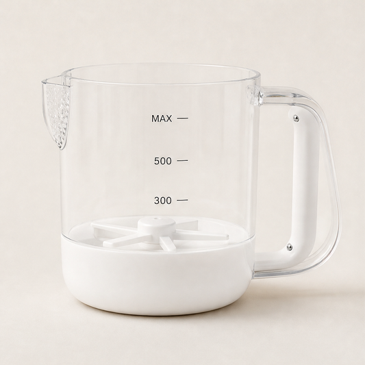 Whiskara – One-Press Whisking Cup with Built-In Measuring Scale + 50% OFF White