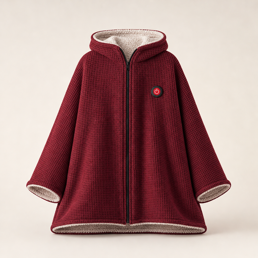 Warmora – Wearable Heated Blanket with Hands-Free Cozy Warmth + 50% OFF Burgundy