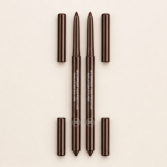 Glowliné – Dual-Ended Waterproof Gel Eyeliner & Pearl Highlighter Pen + BUY 1 + PICK 1 FREE COLOR Brown