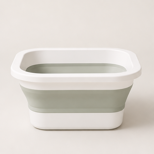 Solacrest – Foldable Acupressure Foot Spa Massage Tub Sage Green