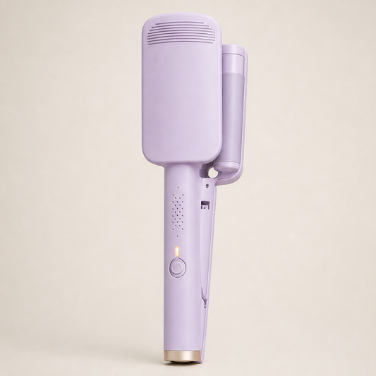 Wavora – Deep U-Barrel Heat Protect Wavy Curling Iron + 50% OFF Lavender