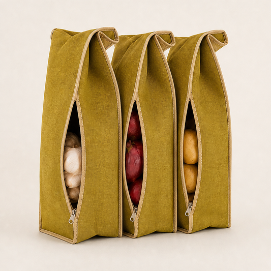 Rootwick – Light-Blocking Breathable Potato and Onion Storage Bag + 50% OFF Olive