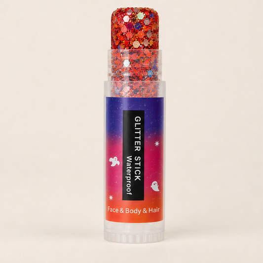 Glitterwick – No-Mess Twist-Up Waterproof Glitter Stick for Face, Hair & Body + BUY 1 + PICK 1 FREE COLOR Red