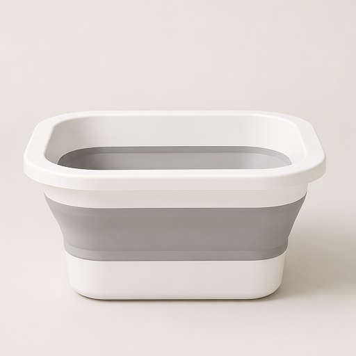 Solacrest – Foldable Acupressure Foot Spa Massage Tub Grey