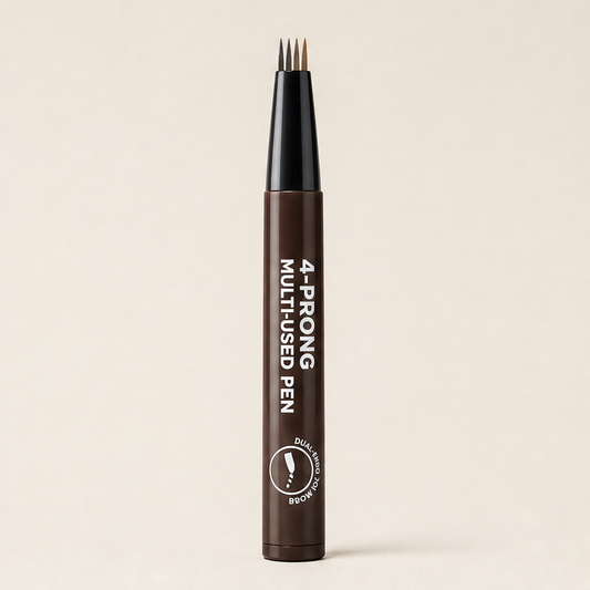 Strandwick – 4-Prong Micro-Fork Tint Pen for Brows, Beard & Hairline + BUY 1 + PICK 1 FREE COLOR Dark Brown