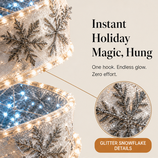 Winterglow – 3-Style Hanging LED Spiral Christmas Light + 50% OFF features