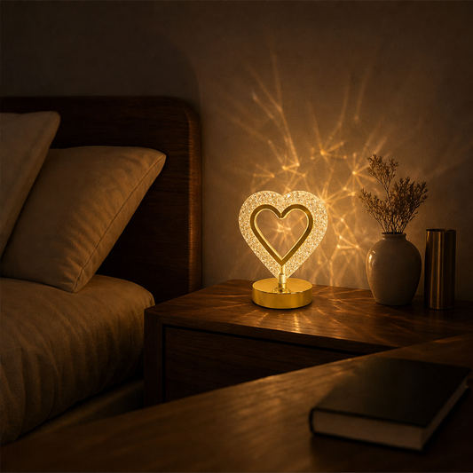 Facetta – Touch-Control Rechargeable Crystal Heart Night Light + 50% OFF lifestyle